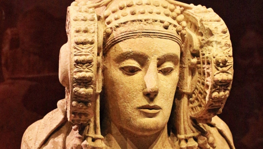 La Dama de Elche en el Museo Arqueológico Nacional (MAN) de Madrid.