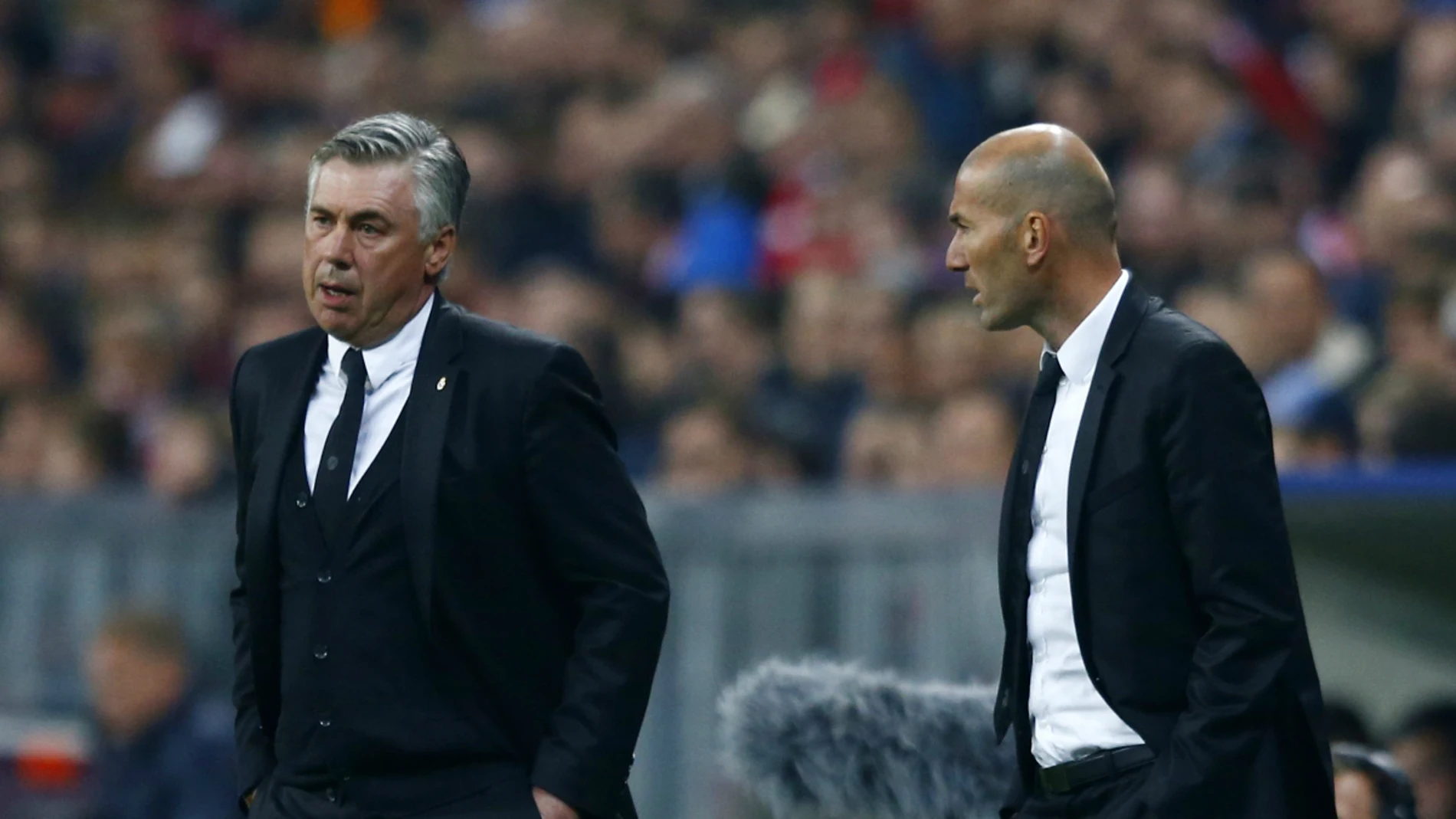 Ancelotti, junto a Zidane
