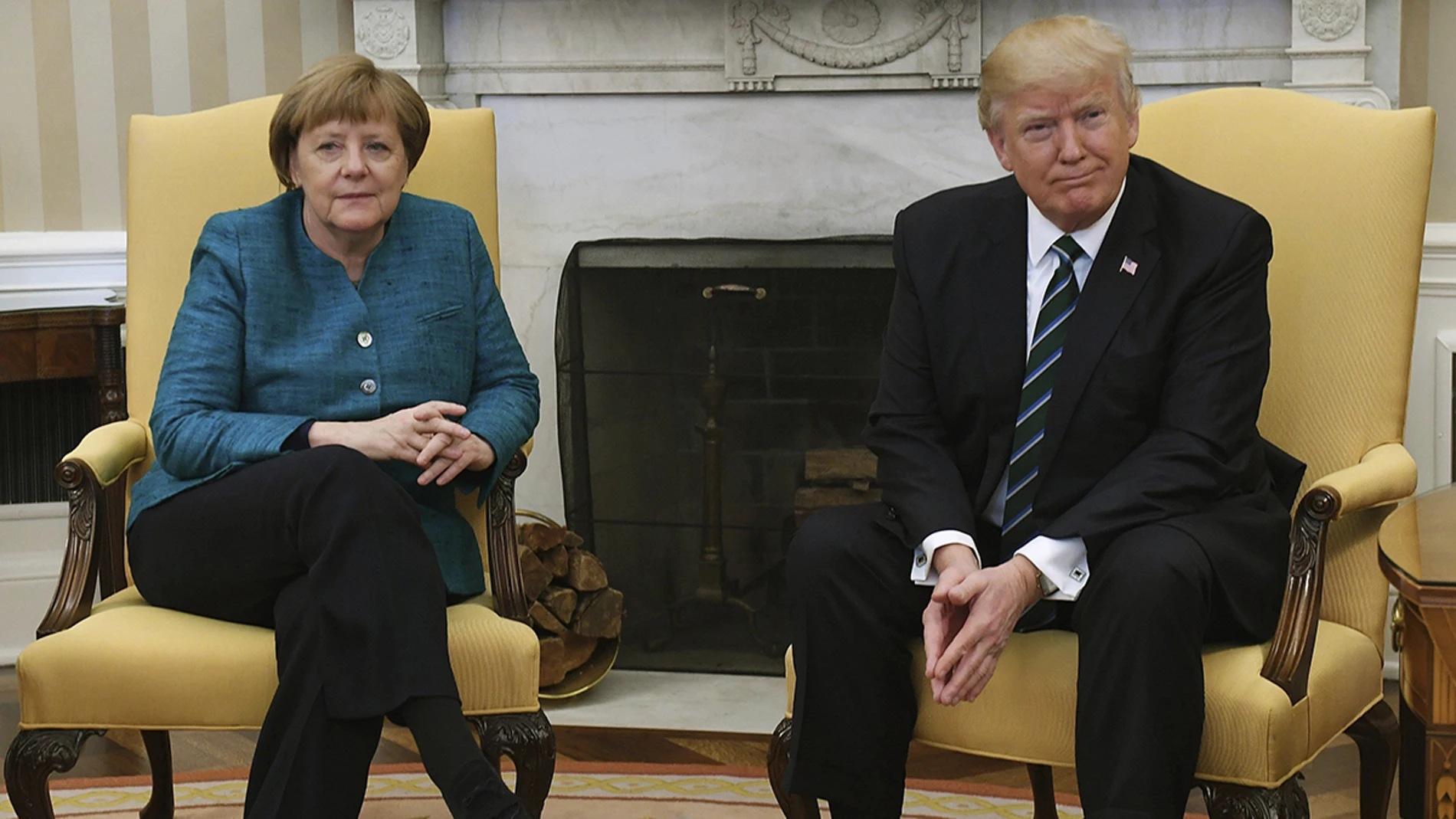 Angela Merkel y Donald Trump en la Casa Blanca Angela Merkel y Donald Trump en la Casa Blanca