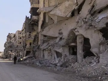 Edificio en ruinas en Alepo Edificio en ruinas en Alepo