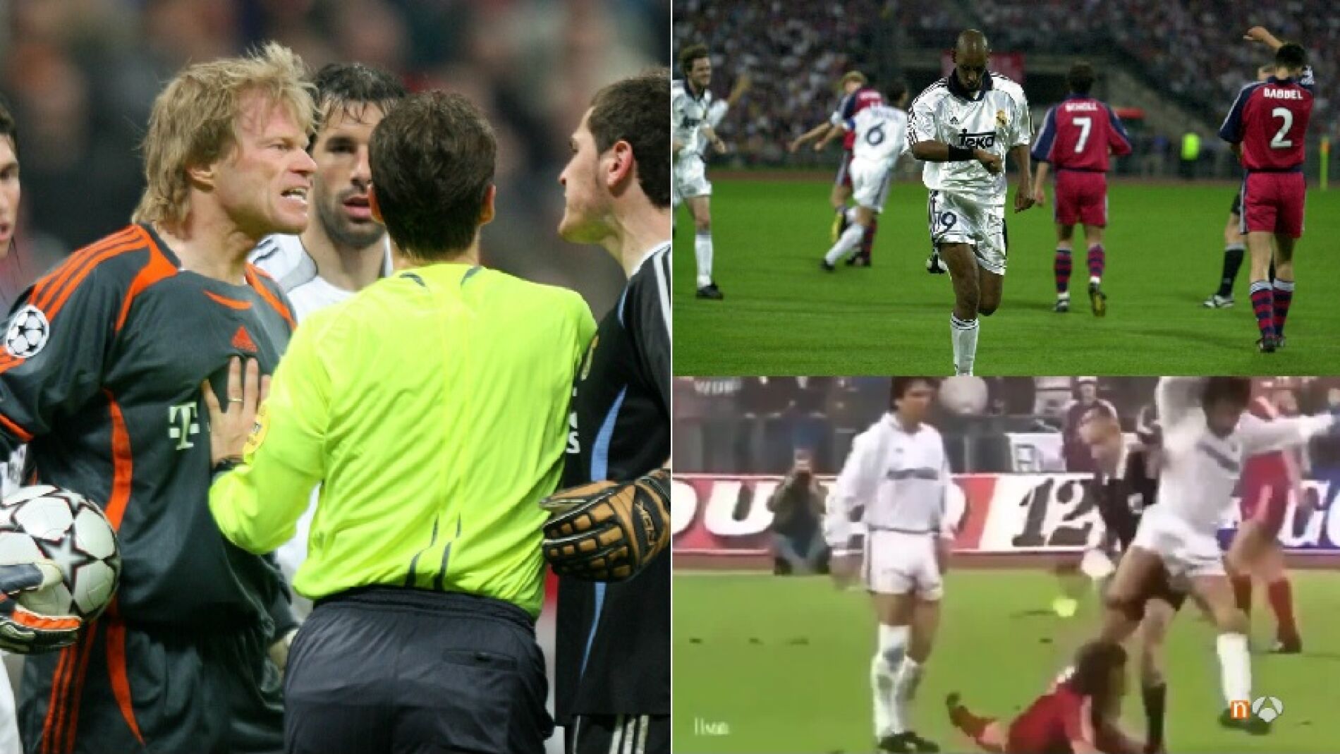 Diferentes momentos de duelos entre Bayern y Real Madrid
