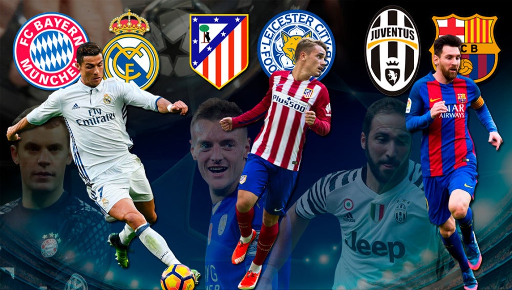 Madrid, Atlético y Barcelona, con sus rivales de cuartos de Champions
