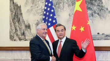 Rex Tillerson y Wang Yi