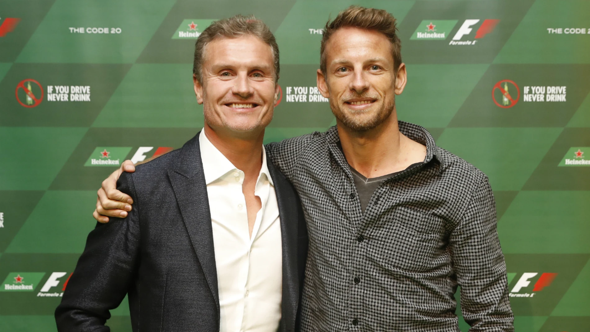 Coulthard, con Jenson Button