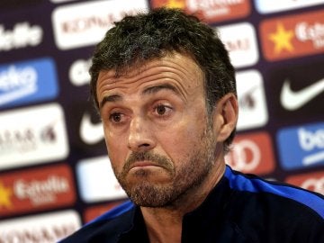 Luis Enrique, en rueda de prensa