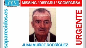 Juan Muñoz, desaparecido en Badajoz