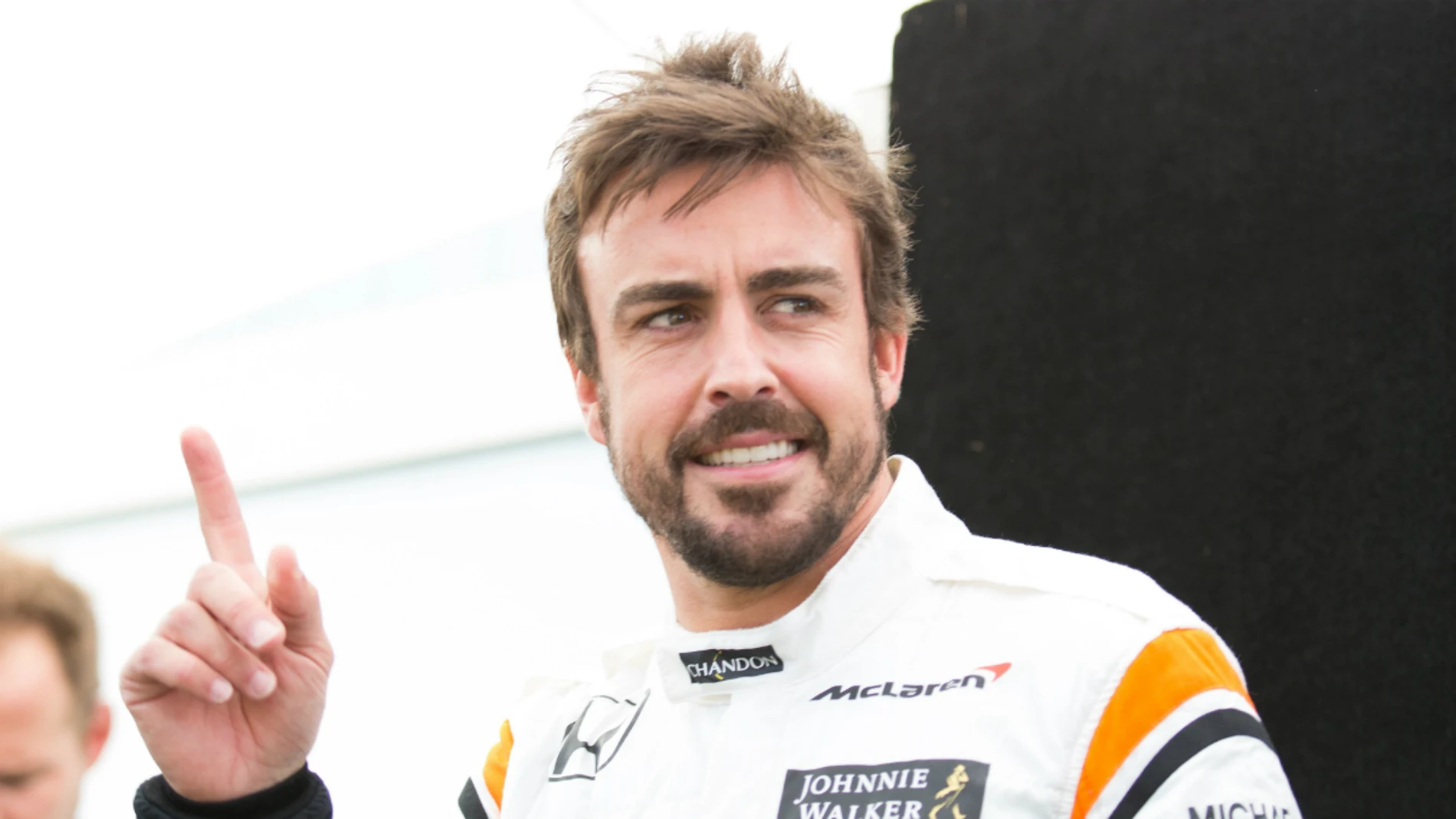 Fernando Alonso, en el paddock