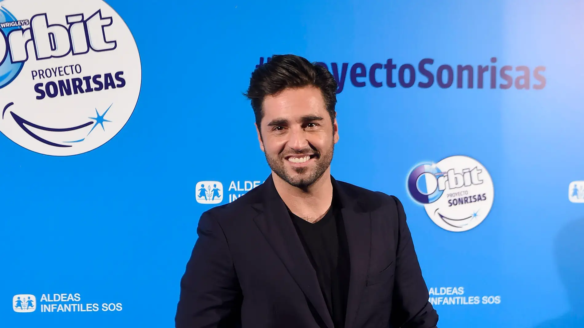 David Bustamante durante la presentación del 'Proyecto Sonrisas'
