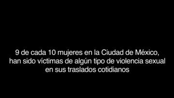Insertan un pene en el metro de Ciudad de México para concienciar sobre el acoso