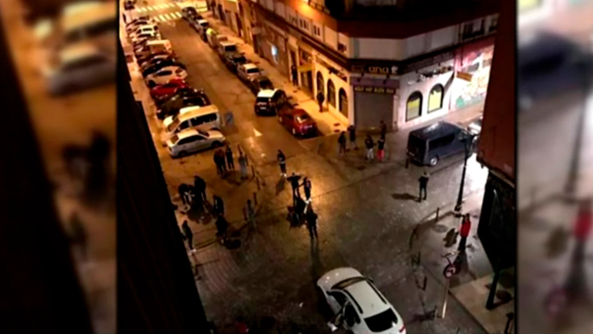 Imagen del momento de la agresión Imagen del momento de la agresión