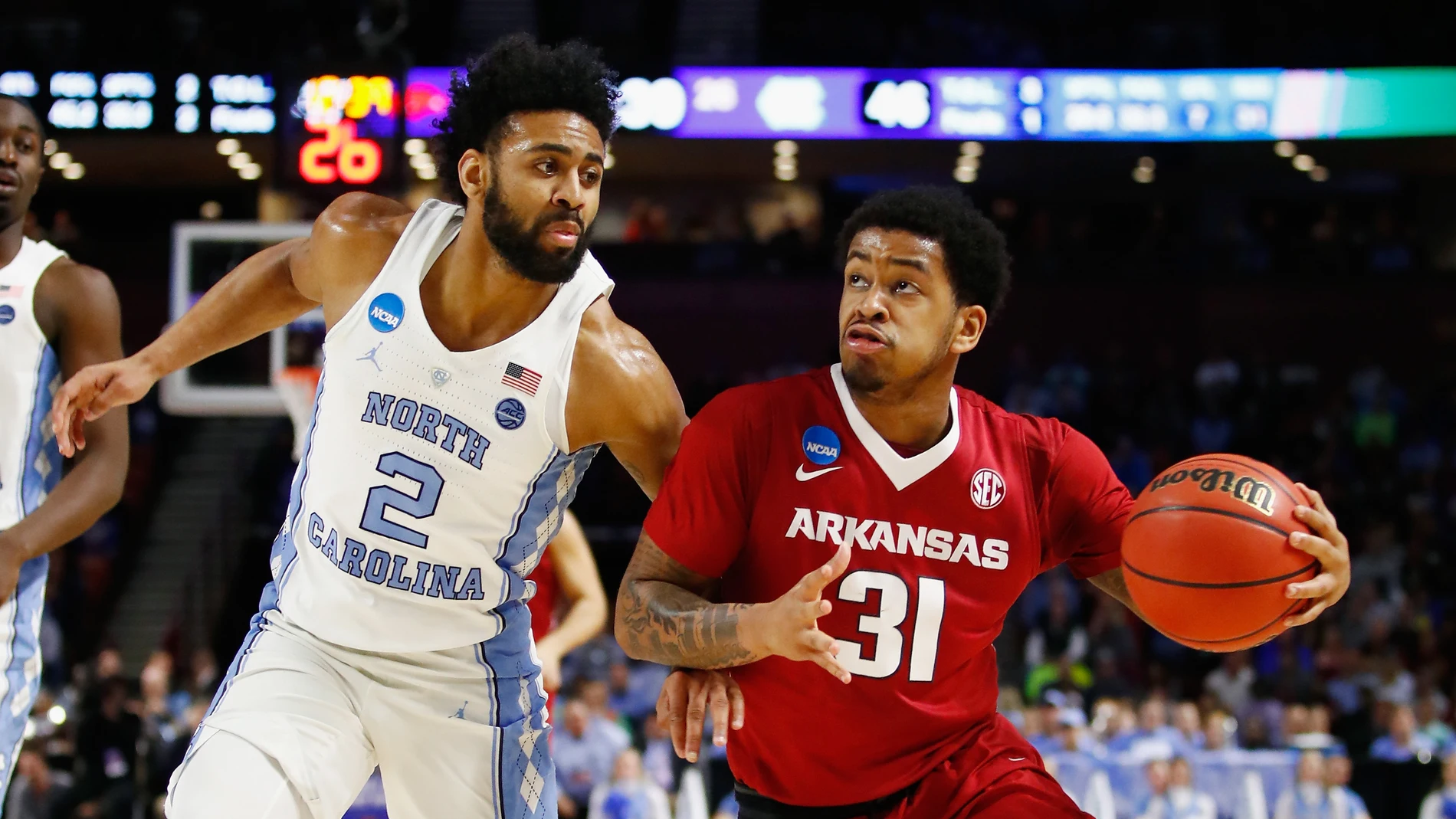 Partido entre Arkansas y North Carolina de la NCAA Partido entre Arkansas y North Carolina de la NCAA