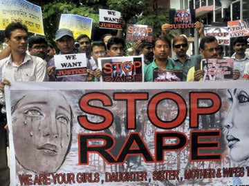 Protestas en la India contra las violaciones (Archivo)