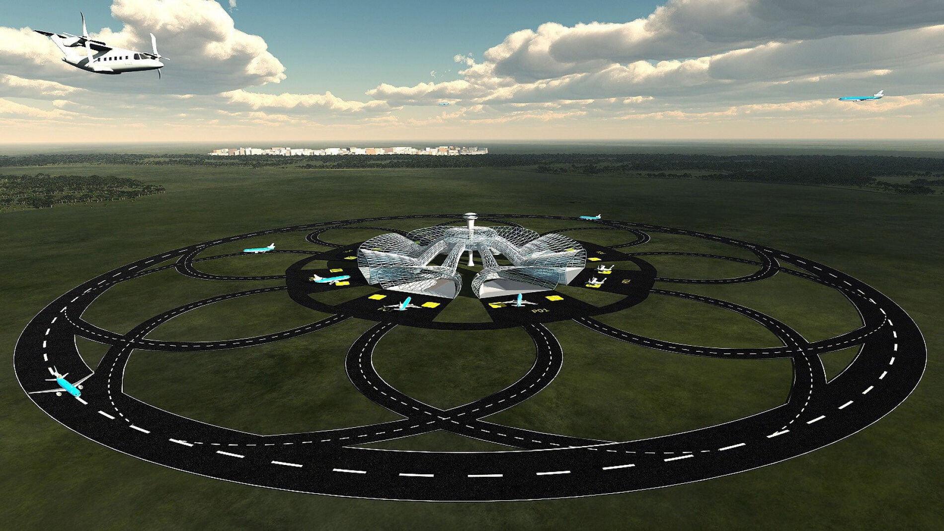 Pistas de aterrizaje circulares