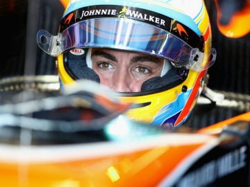 Alonso, en su McLaren-Honda