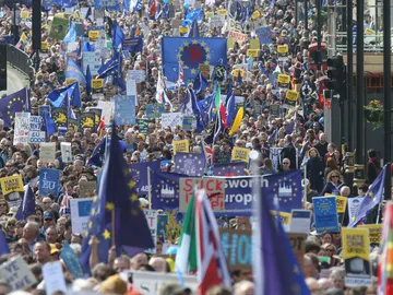 Manifestación contra el Brexit en Londres Manifestación contra el Brexit en Londres