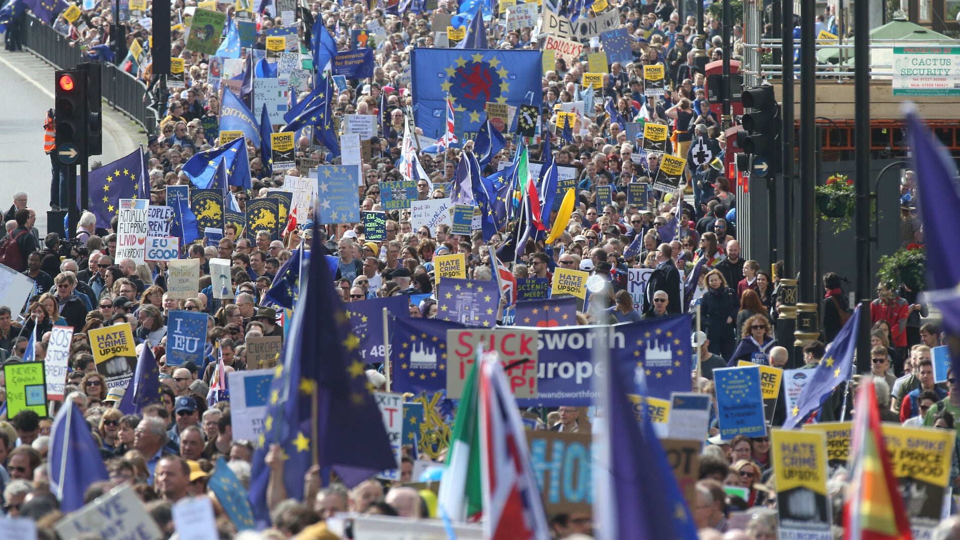 Manifestaci&oacute;n contra el Brexit en Londres