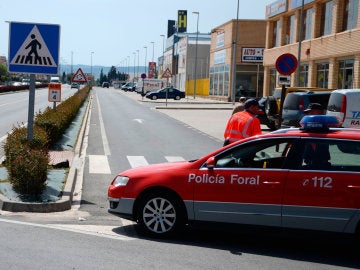 Imagen de archivo de un coche de la Policía Foral de Navarra