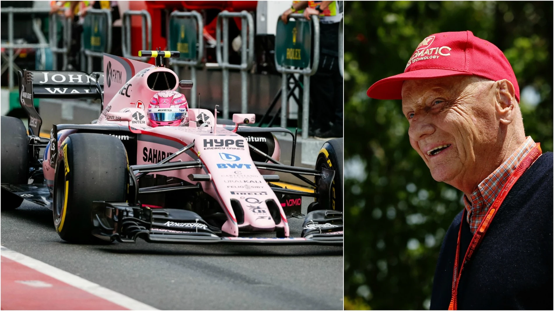 Niki Lauda se ríe del Force India
