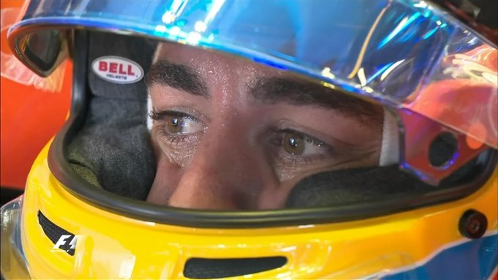 Fernando Alonso, dentro del cockpit