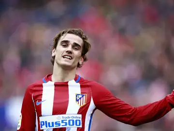 Griezmann, con el Atlético Griezmann, con el Atlético