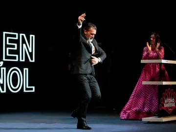 Antonio Banderas en la clausura del Festival de Málaga Antonio Banderas en la clausura del Festival de Málaga