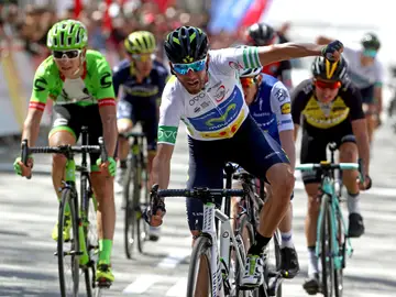 Valverde celebra su victoria en la Volta a Catalunya Valverde celebra su victoria en la Volta a Catalunya