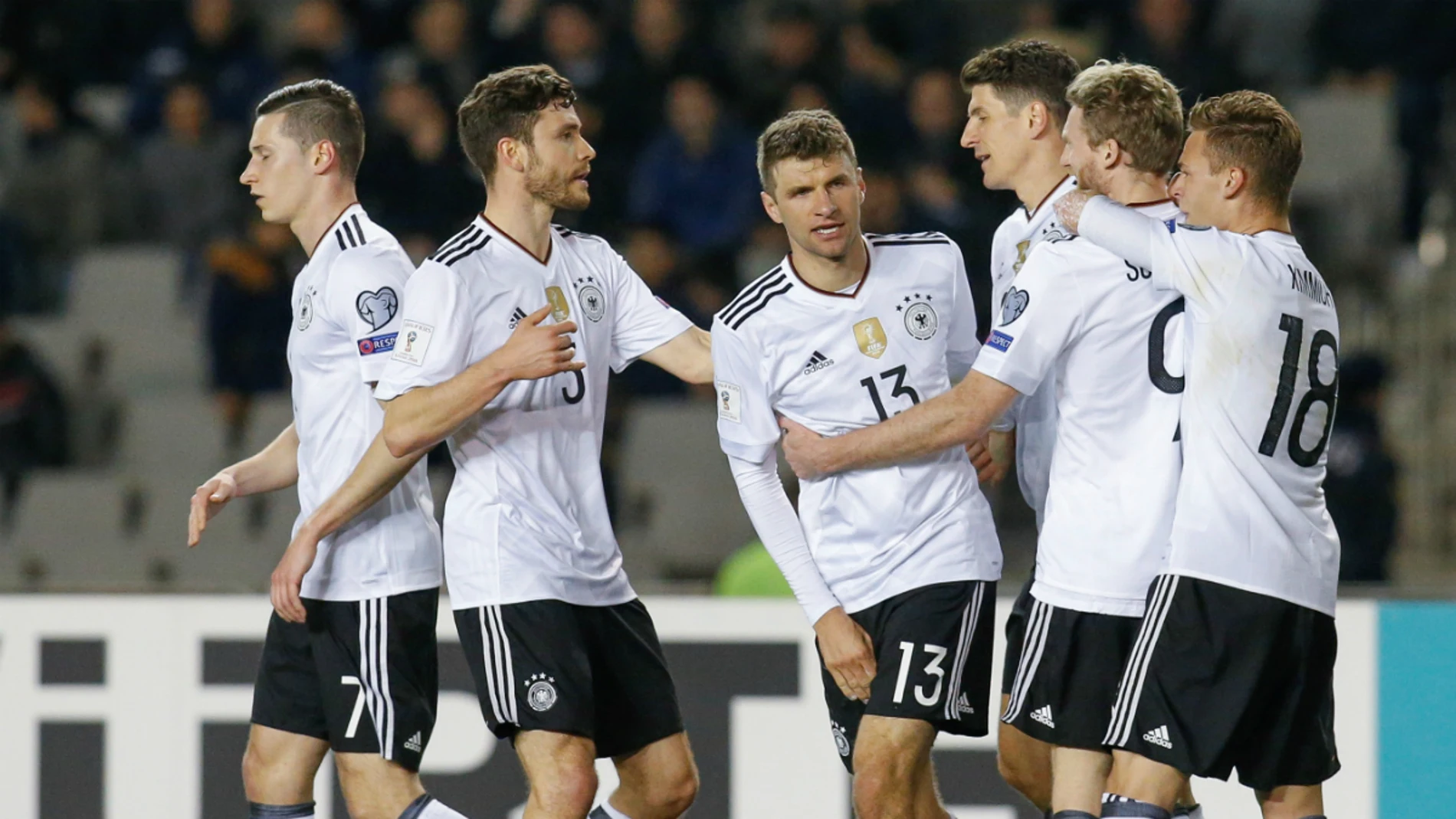 Alemania celebra un gol Alemania celebra un gol