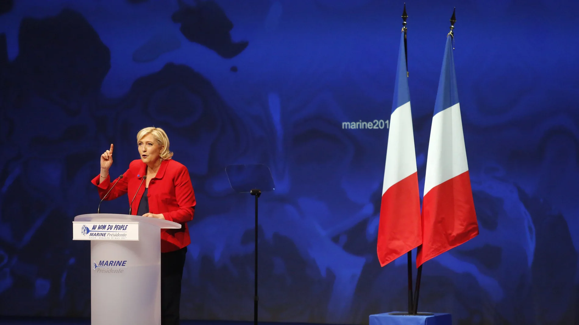 La candidata ultraderechista, Marine Le Pen, en Lille La candidata ultraderechista, Marine Le Pen, en Lille