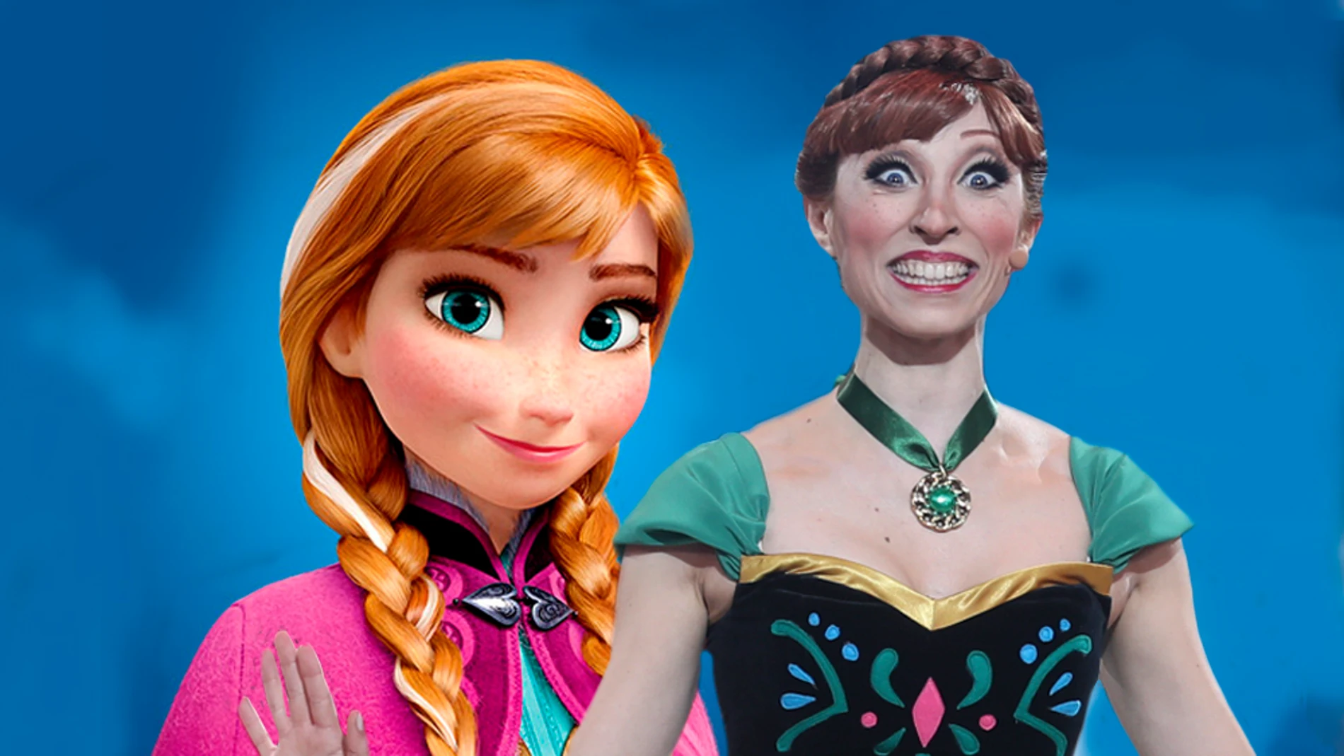Mary Porcar imita a la princesa Anna de Frozen
