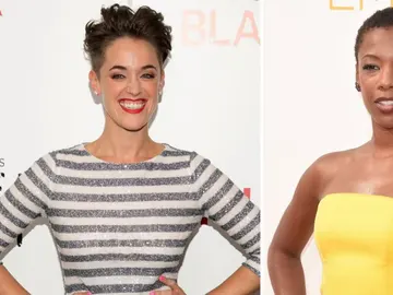 La actriz Samira Wiley y la guionista Lauren Morelli de 'Orange is the new black' La actriz Samira Wiley y la guionista Lauren Morelli de 'Orange is the new black'