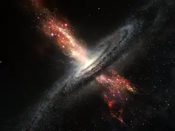 Estrellas que nacen en los vientos de agujeros negros supermasivos Estrellas que nacen en los vientos de agujeros negros supermasivos