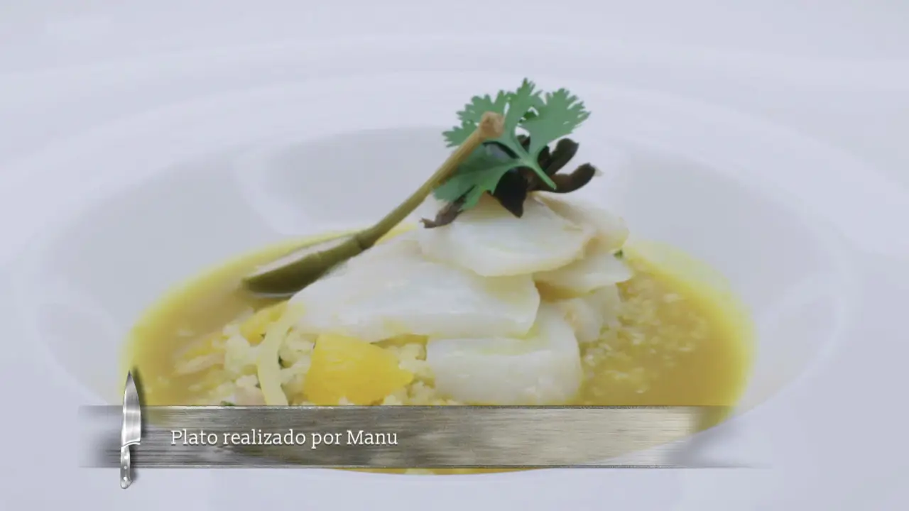 Plato realizado por Manu