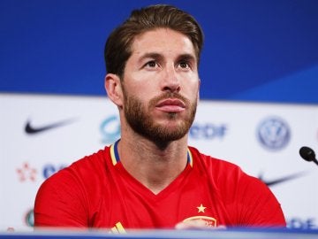 Sergio Ramos, en rueda de prensa