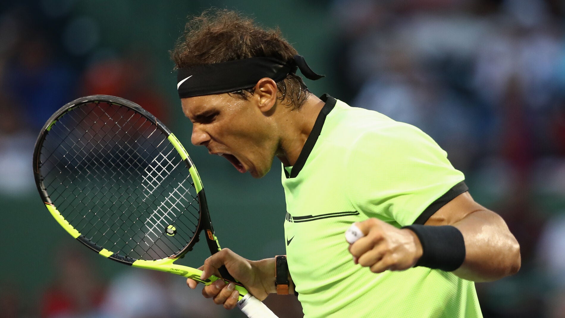 Rafa Nadal celebra su triunfo en Miami