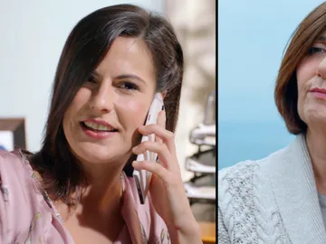 Trini intenta camelarse a Maritxu, la nueva propietaria de la clínica Trini intenta camelarse a Maritxu, la nueva propietaria de la clínica