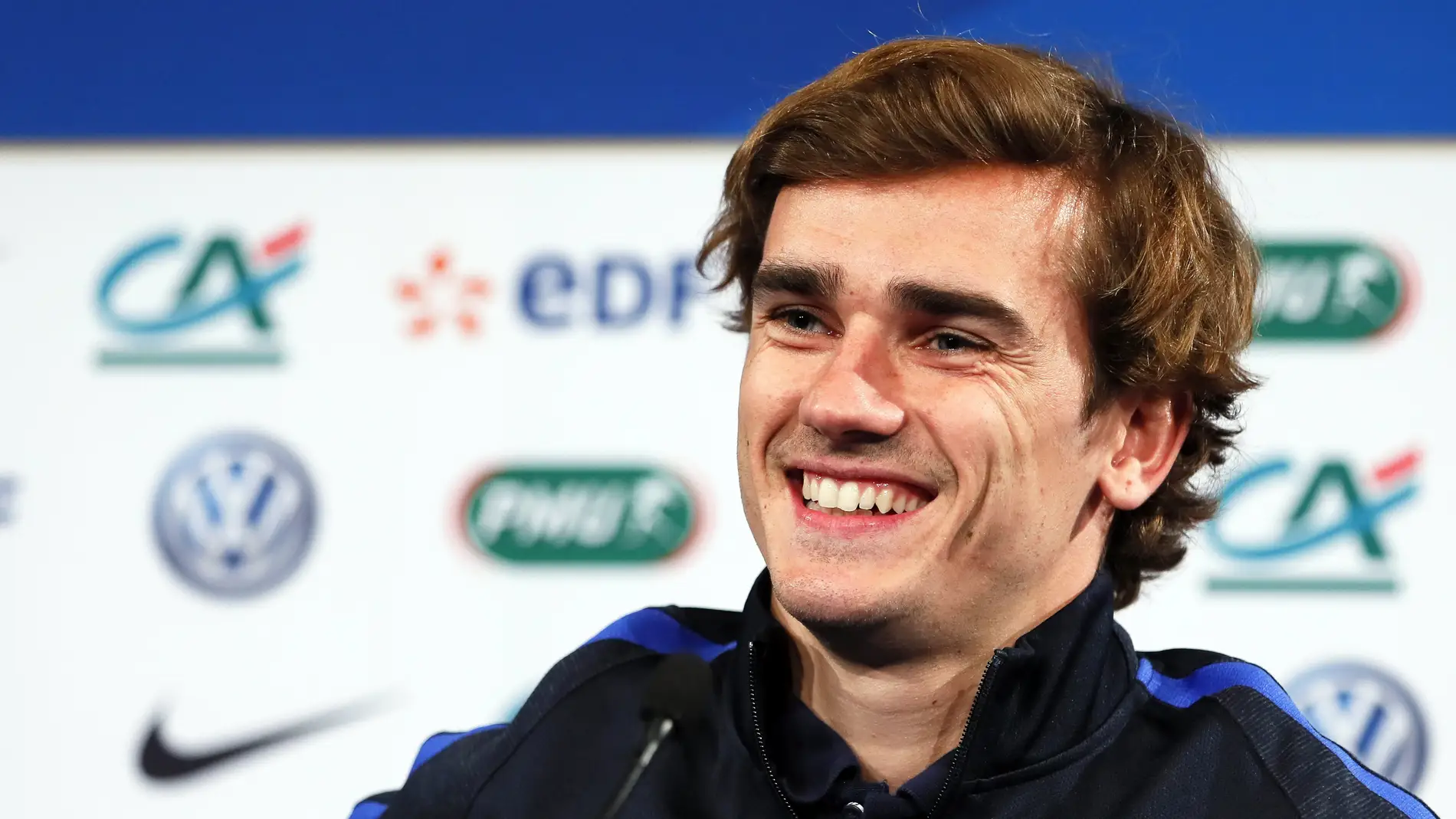 Antoine Griezmann durante la rueda de prensa