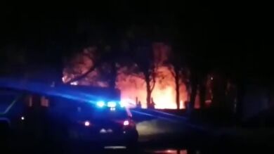 Un incendio arrasa con un camping de playa en A Coruña