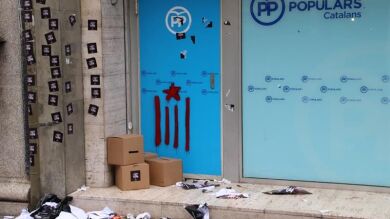 La CUP defiende que la ocupación de la sede del PP catalán es 