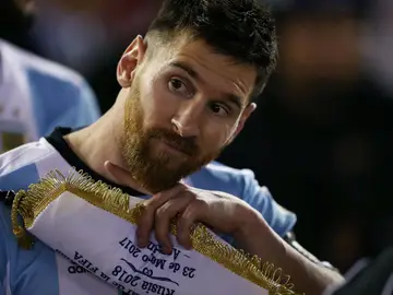 Leo Messi, antes del duelo ante Chile Leo Messi, antes del duelo ante Chile