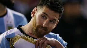 Leo Messi, antes del duelo ante Chile