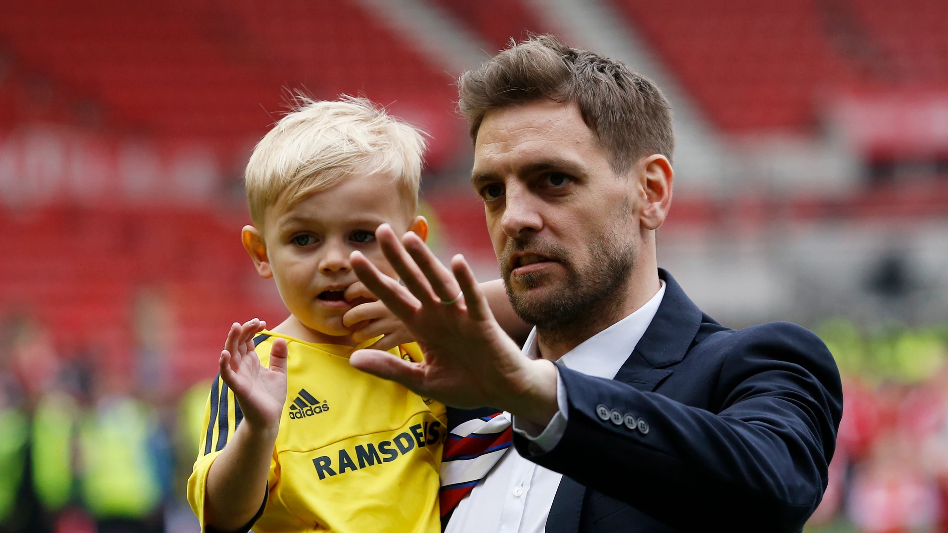 Jonathan Woodgate, antes de un partido del Middlesbrough Jonathan Woodgate, antes de un partido del Middlesbrough