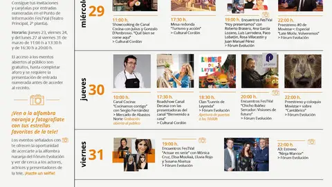 Programa del FesTVal de Burgos Programa del FesTVal de Burgos