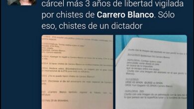 Condenada a un año de cárcel por mofarse del asesinato de Carrero Blanco en Twitter
