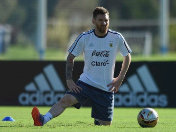 Leo Messi, en un partido con Argentina Leo Messi, en un partido con Argentina
