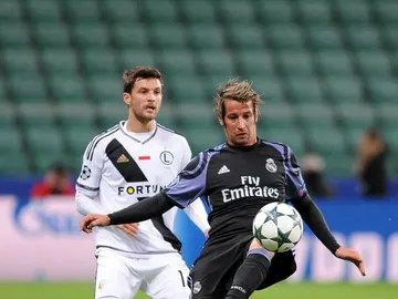 Fabio Coentrao en el partido frente al Legia Fabio Coentrao en el partido frente al Legia