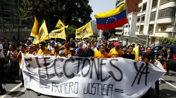 Manifestación opositora en Venezuela Manifestación opositora en Venezuela