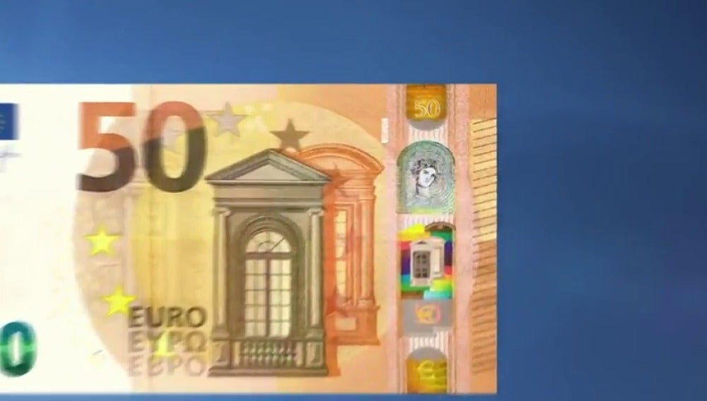 Frame 62.637222 de: Así es el nuevo billete de 50 euros que entra en vigor este martes
