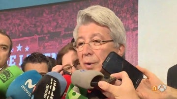 Enrique Cerezo, presidente del Atlético de Madrid