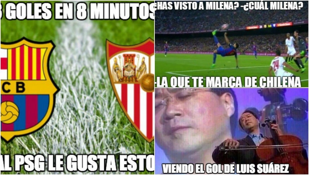 Los 'memes' del Barcelona-Sevilla