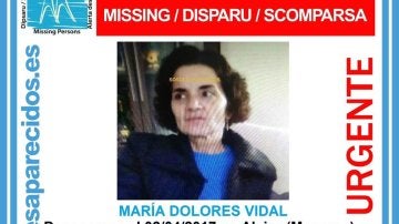 María Dolores Vidal, la mujer desaparecida en Menorca